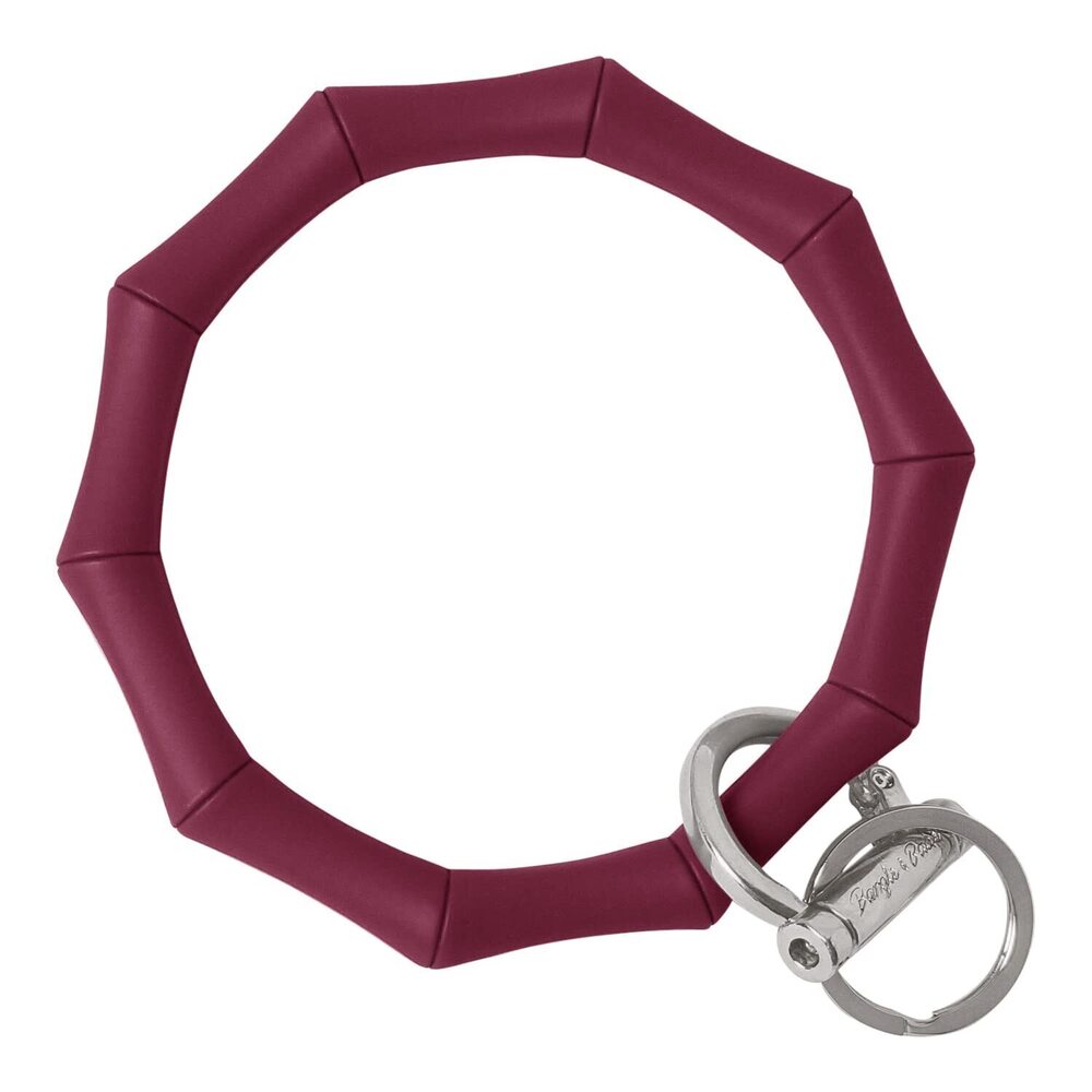 5834 Bracelet Keychain - Food Grade Silicone Key Ring Bracelet - Bamboo